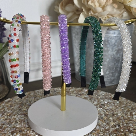 💜 Accessories - Vibrant Beaded Headband Collection